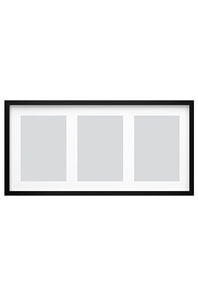 IKEA Modern Siyah Ahşap Fotoğraf Çerçevesi 81x40 cm - Duvar/Masa Dekoratif