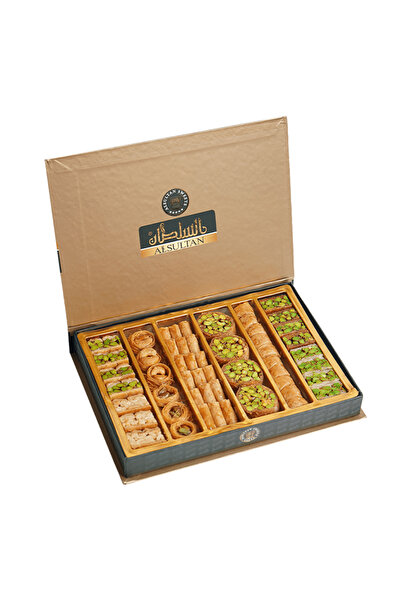 ALSULTAN SWEETS بقلاوة مشكلة بالفستق والكاجو 350 غرام