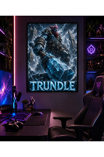 Miutic Print Studio Tablou Gaming League of Legends – Trundle, Regele Trollil...