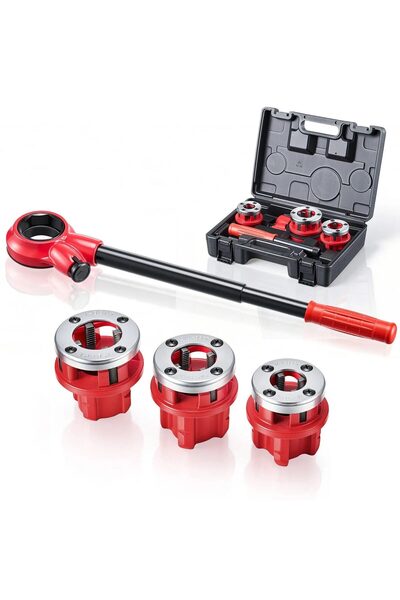 OMS Trusa filiera tevi, 1/2", BSPT de 3/4", BSPT de 1", utilizare intensa, ma...
