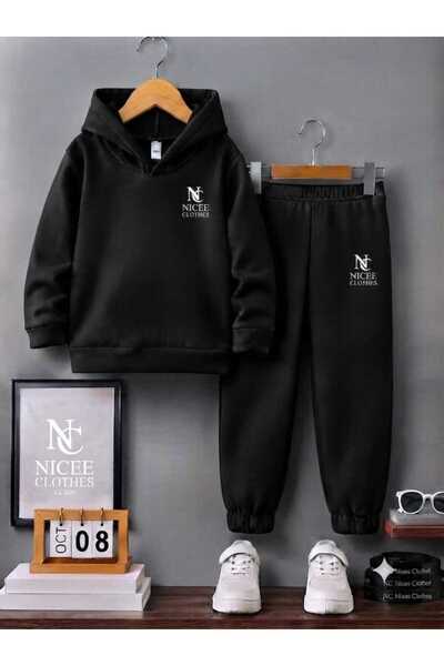NC Nicee Clothes Children's Tracksuit Set Unisex (White on the Left N.C Nice ...