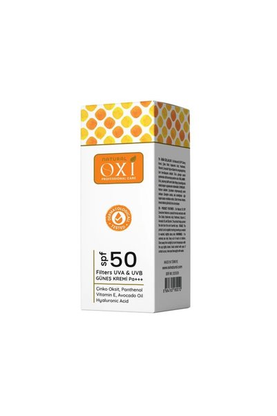 Oxi Natural كريم واقي من الشمس بعامل حماية 50+ من الأشعة فوق البنفسجية UVA وUVB مع فلتر معدني 75 مل.