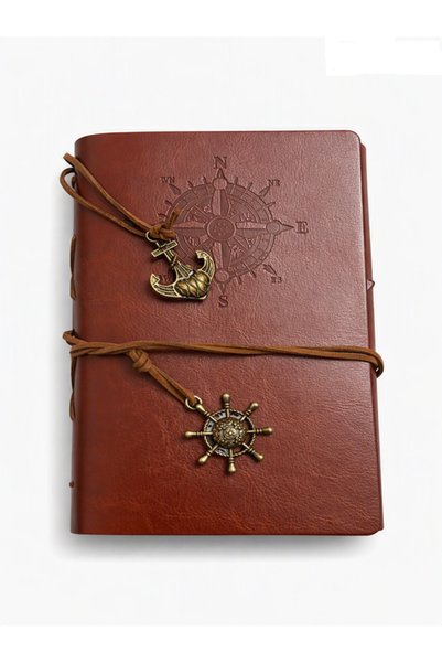 AKYILDIZ HOME HEDİYELİK Pusula Baskılı Defter