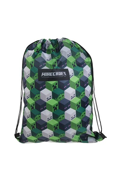 OEM Rucsac școlar clase primare, verde, model Minecraft, 33x45.5cm – spațios,...