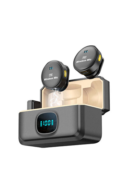 Techsuit Microfon (set de 2) Lavalier Wireless (LW5), cu receptor, Lightning,...