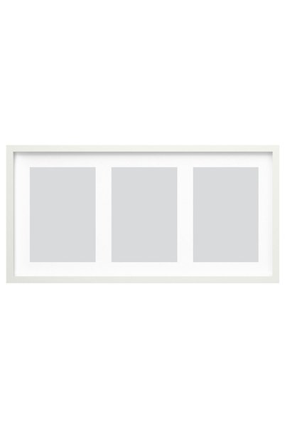 IKEA Modern Beyaz Ahşap Fotoğraf Çerçevesi 81x40 cm - Duvar/Masa Dekoratif