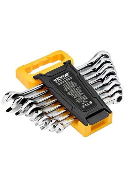 OMS Set 8 x chei cu clichet 72 dinti, 8-19 mm, Crom Vanadiu