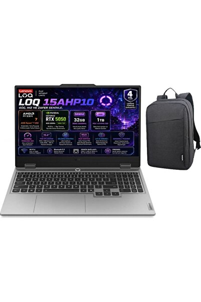 LENOVO LOQ 15AHP10 AMD Ryzen 7-250 32GB DDR5 1TB SSD RTX 5050 8GB 100W FHD Wi...