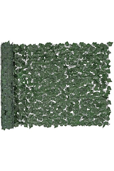 Vivatechnix Gard artificial confidentialitate iedera, 1 x 2.5 m, Verde, rezis...