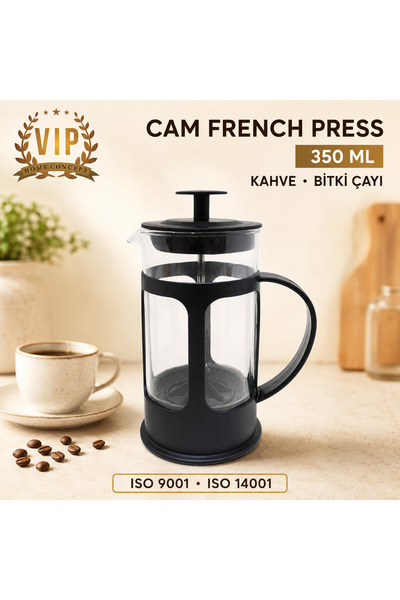 Vip Home Concept Market Ürünleri Glass French Press 350 ml Coffee and Herbal ...
