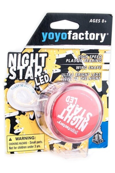 OEM Yoyofactory Γιογιό Nightstar LED Κόκκινο Διαφανές (YO-246)