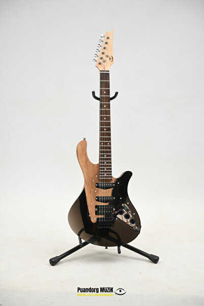 PUANDORG Elektro Gitar MODEL: GECE2 CUSTOM EPOKSİ & YILLANMIŞ AĞAÇ Kişiye Özel