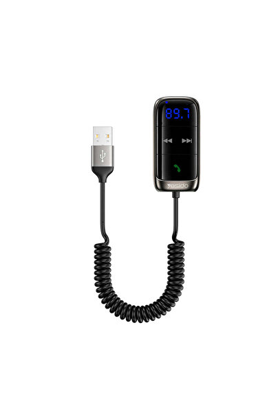 Yesido Modulator FM Receptor auto Bluetooth (YAU32), Afișaj LED, Card TF, neg...