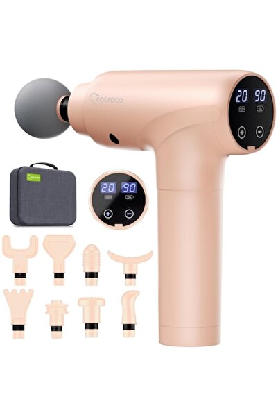 Cotsoco Muscle Massage Gun, 20 Speed Levels, 9 Interchangeable Heads, up to 3...