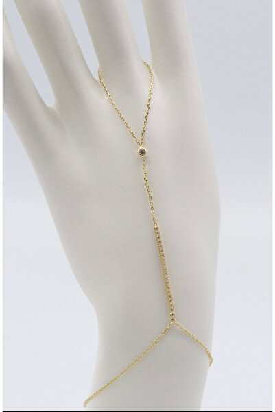 Bade Jewelry Vip Gold Waterway Stone Detailed Anti-Tarnish Steel Stylish Shah...