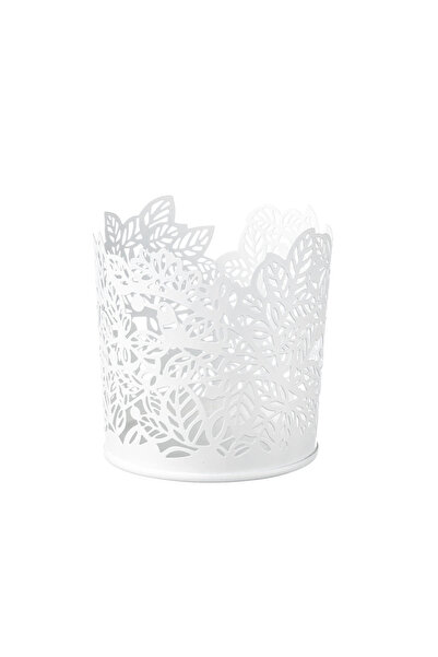 IKEA SAMVERKA tealight mumluk , beyaz, 8 cm