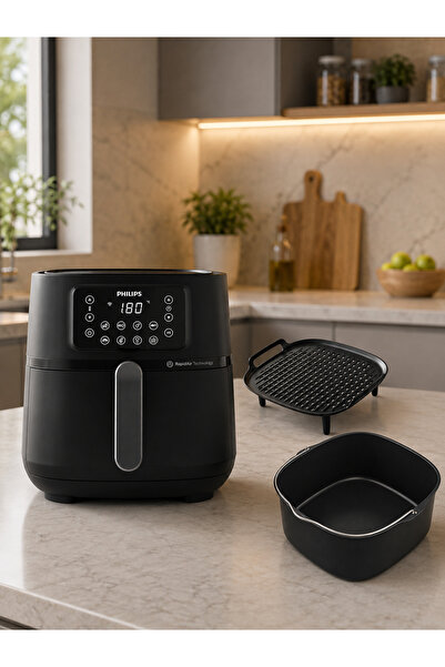Philips ELVT Yeni Seri Modern En Hızlı 5000 Serisi Airfryer XXL Connected, 7,...