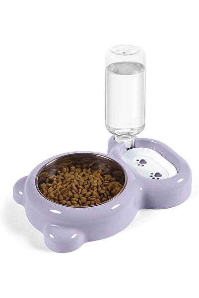 GENERAL Azuraith Durable Cat and Dog Food and Water Bowl with Automatic Water...