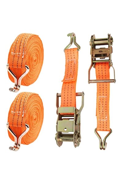 OEM Σετ 2 Ιμάντων Καστάνιας με Γάντζους, 6 μ. x 35 χ., Αντοχή 2000 κιλών, Πολ...