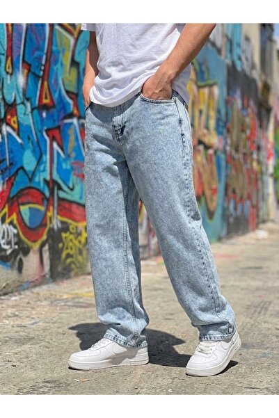 ElitWear Erkek Baggy Fit Likrasız Jeans Pantolon