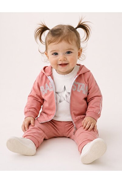 MiniKids Σετ μωρού Σταρ, σε χρώμα ροζ της σκόνης