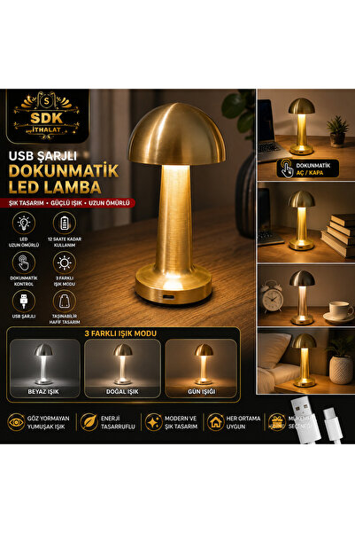 Global MANTAR LAMBA / LED MASA LAMBASI / ŞARJLI GECE LAMBASI