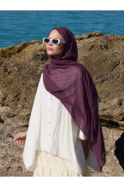 Modakaşmir Aya Series Shawl - New Mürdüm