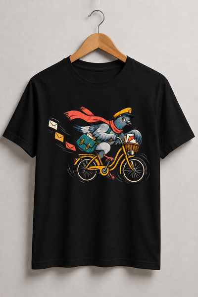 Generic Brand Tricou „Pigeon Express” – Curierul Urban