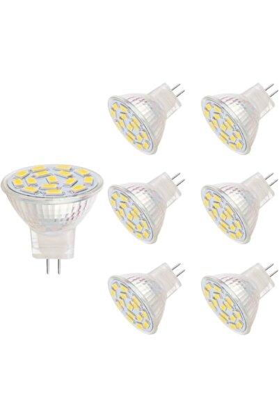 OEM Becuri LED MR11 12V 3.5W GU4, Alb Cald (3000K), Set de 6 bucăți