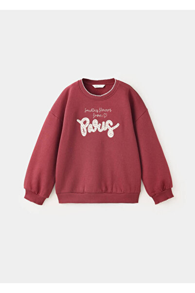 MANGO Baby İşleme detaylı sweatshirt
