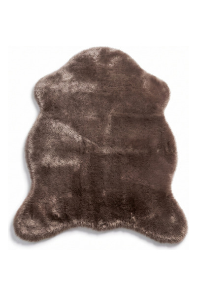 Merplush Peluş Post Halı 70x100 cm Süet Taban Yumuşak Kürk Görünümlü Yatak Od...