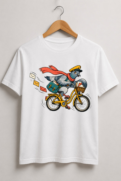 Generic Brand Tricou „Pigeon Express” – Curierul Urban