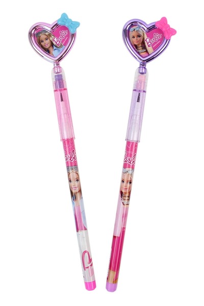 bakgelal Barbie Lisanslı Silgili Geçmeli Kalem – Kalp Başlıklı Figürlü Çocuk ...