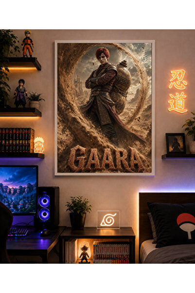 Miutic Print Studio Tablou Anime Naruto – Gaara, Regele Deșertului, Decor Des...