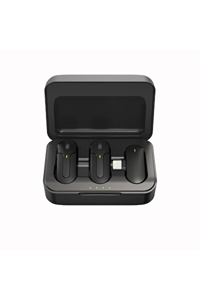 ZVO Set de 2 microfoane lavalieră wireless, pentru iPhone și iPad, Lightning,...