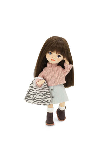 Orange Toys Sophie in fusta de denim - Papusa de plus handmade Premium Sweet ...