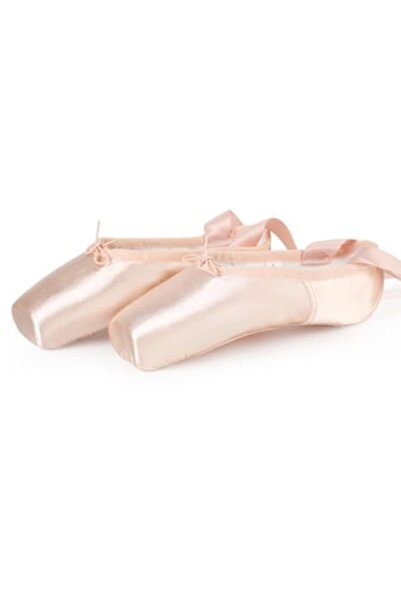 OEM - Women's ballet shoes, with reinforced toe, ribbons and adjustable elast...
