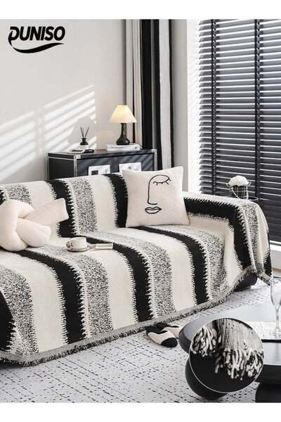 Generic Sofa Towel, 2 Seater Sofa Cover, Double Side Couch Covers, Simple Sty...