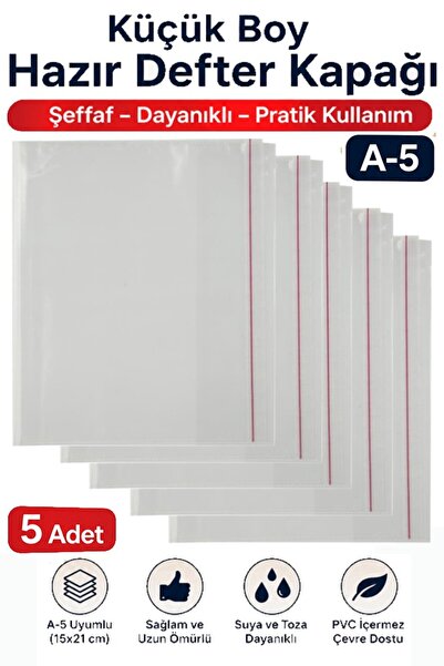 Artmaster Hazır Defter Kaplığı Şeffaf Buzlu Beyaz A4 10 Adet 1 Paket Cırtlı A...