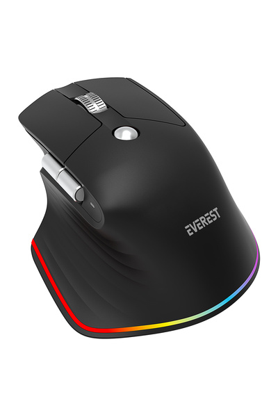Everest SMW- 178 HANDY 2in1 Bluetooth+2,4Ghz Siyah Şarjedilebilir 4000 DPI Ya...