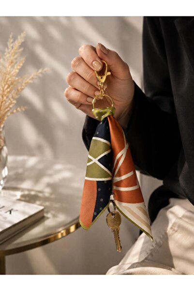 ZRN AKSESUAR Keychain – Stylish Scarf Detailed Bag & Keychain Accessory with ...