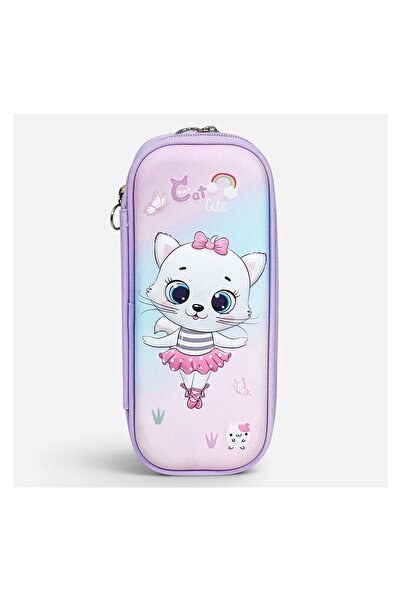OEM Penar școlar pentru copii, roz, model 3D, 23x7.5x10cm – organizare ușoară...