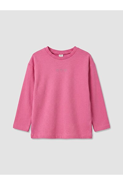 LC Waikiki Crew Neck Embroidered Girls' T-Shirt (W6)