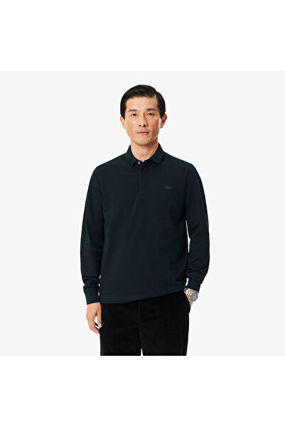 Lacoste Erkek Regular Fit Uzun Kollu Koyu Yeşil Paris Polo