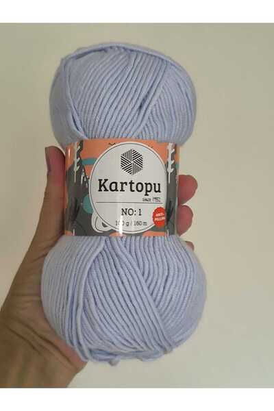 Kartopu No:1 K580 Ice Blue Lot 70063 100% Anti-Pilling Acrylic 100 Gr 160m