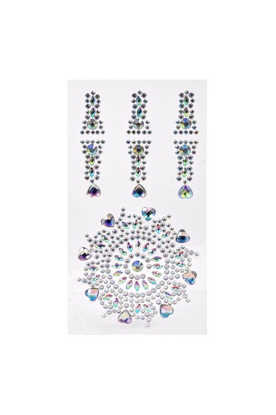 OEM Autocolante irizante cu strasuri pentru unghii - 3 modele + Mandala