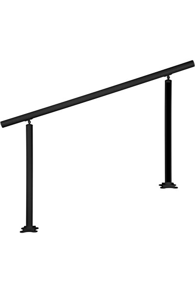 Vivatechnix Balustrada aluminiu, max 5 trepte Negru Mat, Inaltime 91 cm, lung...