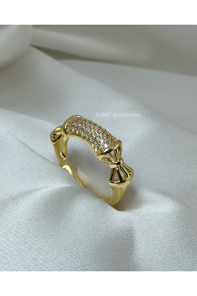 Samu Accessories خاتم فولاذي قابل للتعديل من سلسلة بريميوم بتصميم غلاف حلوى ذ...