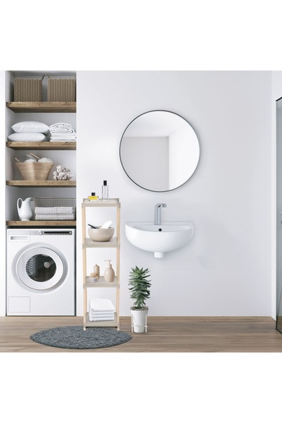 OEM Etajeră din plastic cu 4 niveluri 25x26x100cm - Asamblare ușoară