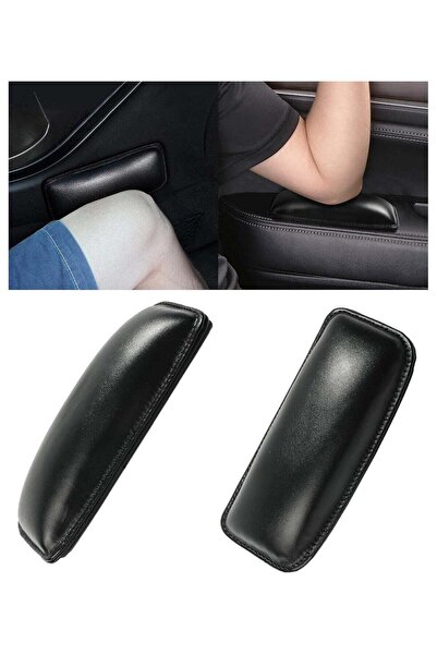Generic 2 Pcs Car Armrest Pads, Soft Leather Arm Rest Elbow Cushion Pad Car K...